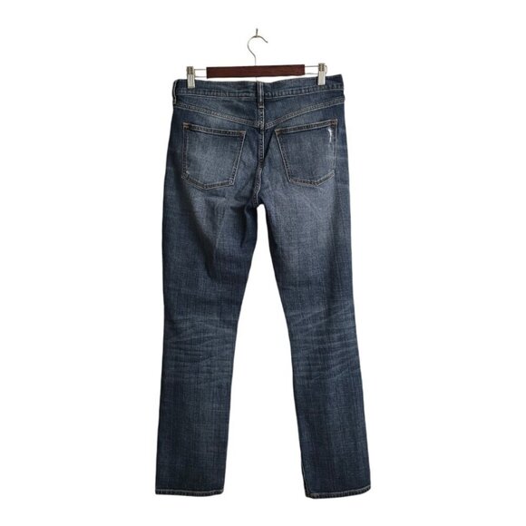 J. Crew Distressed Stretch Straight Leg Mid-Rise Jeans Sz 28 - Picture 5 of 8